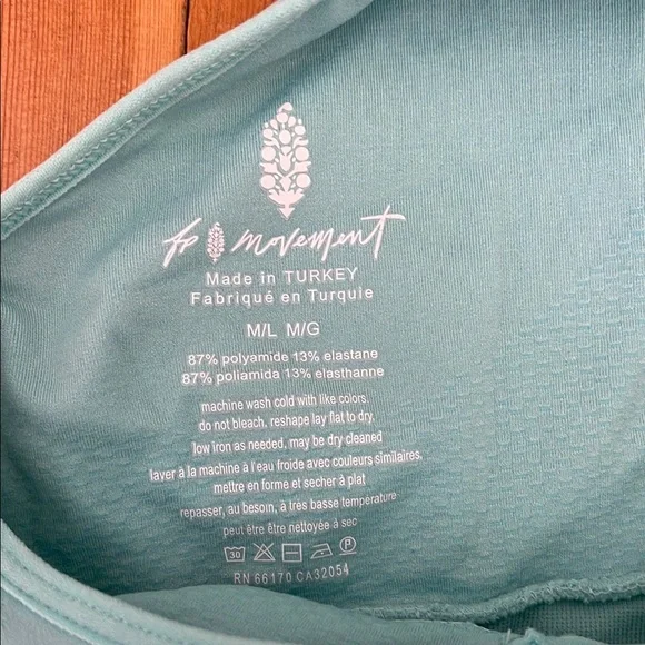 Free People Movement Turquoise Sleeveless Athletic Bodysuit - Picture 4 of 4